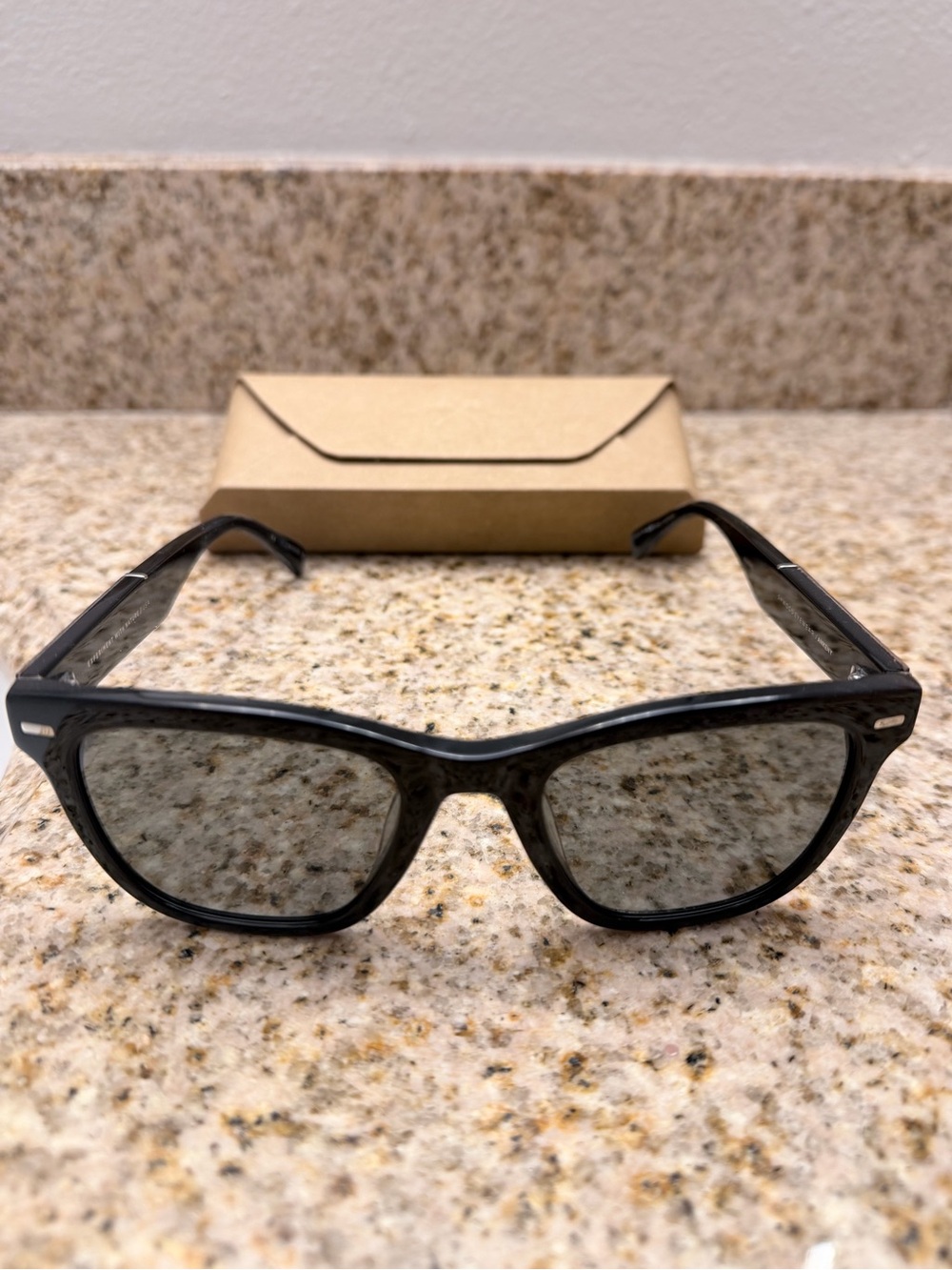Shwood Ankeny Sunglasses in Black Wood Frame with Gray Lenses